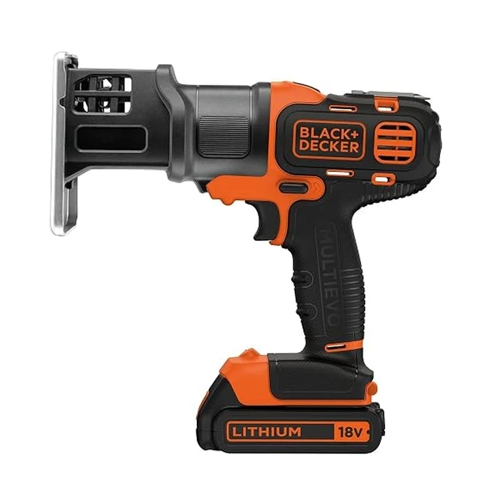 BLACK+DECKER Multievo Modular Jigsaw Attachment Head with 5 Wood Blades | Tool-Free Quick-Clamp Curved & Scroll Saw Head | MTJS1-XJ