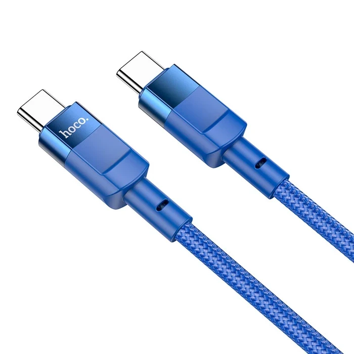 Hoco Moulder Fast Charging Data Cable | Type-C to Type-C 100W Logic | Aluminum Alloy & Braid Matrix | U106