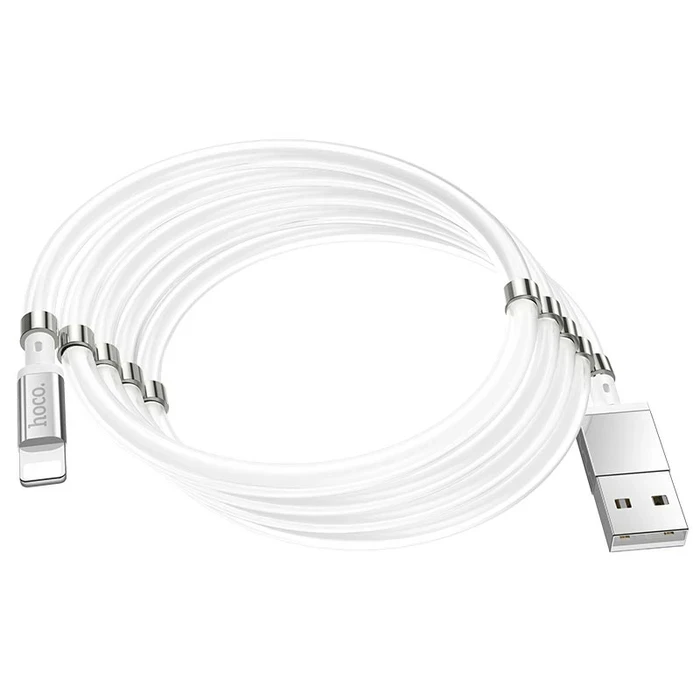 Hoco Magic Magnetic Charging Cable | 10-Magnet Tangle-Free Logic | Stainless Steel Connectivity Matrix | U91
