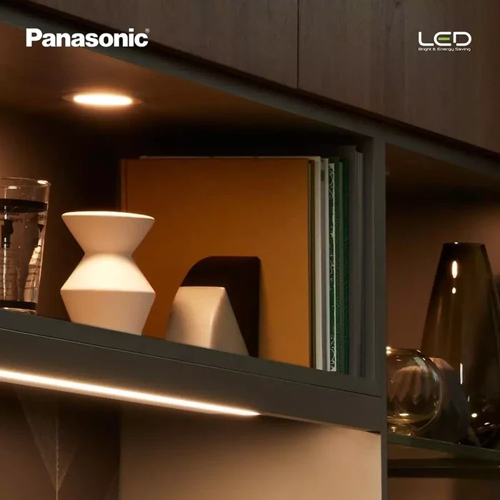 Panasonic Round 3W Mini Surface-Mounted LED Downlight | Ultra-Slim 60x16.5mm Under-Cabinet & Accent Puck Light in 3000K Warm & 6500K Cool White | PDLM28 REFRESH Series
