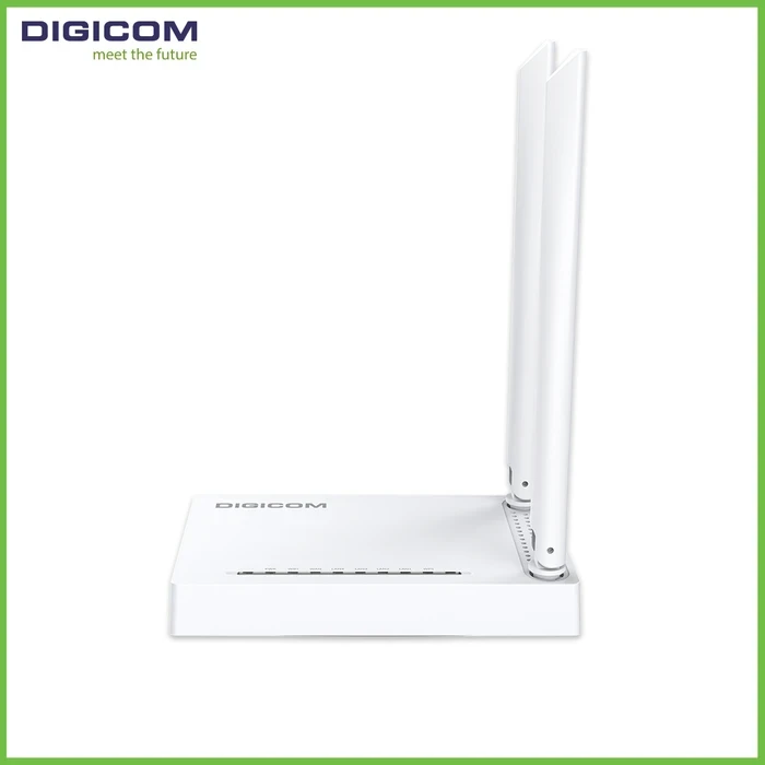 Digicom DG-M452T 300 Mbps Wireless-N Broadband DSL Router | Dual 5dBi High Gain Antenna Logic | MIMO Technology & Multi-Mode System | 300 Mbps
