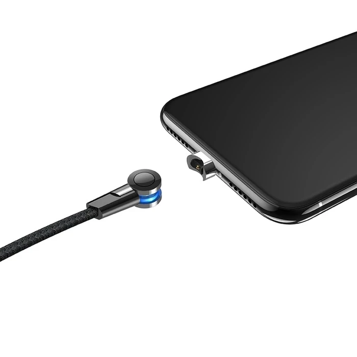 Hoco Magnetic Charging Cable | Rotatable 360-Degree Connectivity Logic | Zinc Alloy & Nylon Matrix | S8