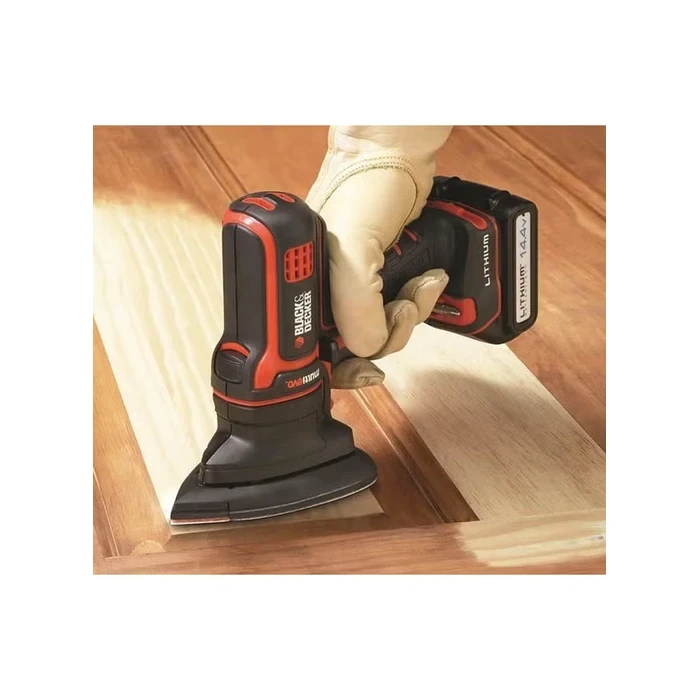 BLACK+DECKER Multievo Detail Corner Sander Attachment Head | 7,500 RPM Hook-and-Loop Tear-Drop Finishing Tool | MTSA2-XJ