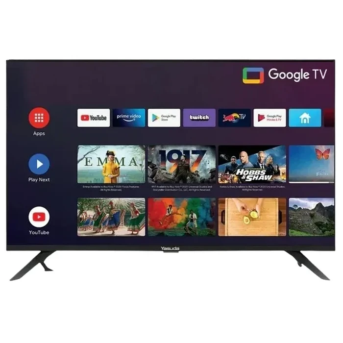 Yasuda 55" Bezel-less 4K Ultra HD Smart QLED Google TV | Dolby Vision & Atmos Android 11.0 Television | MEMC Eye Care Chromecast Bluetooth Smart TV | YS-55UQS