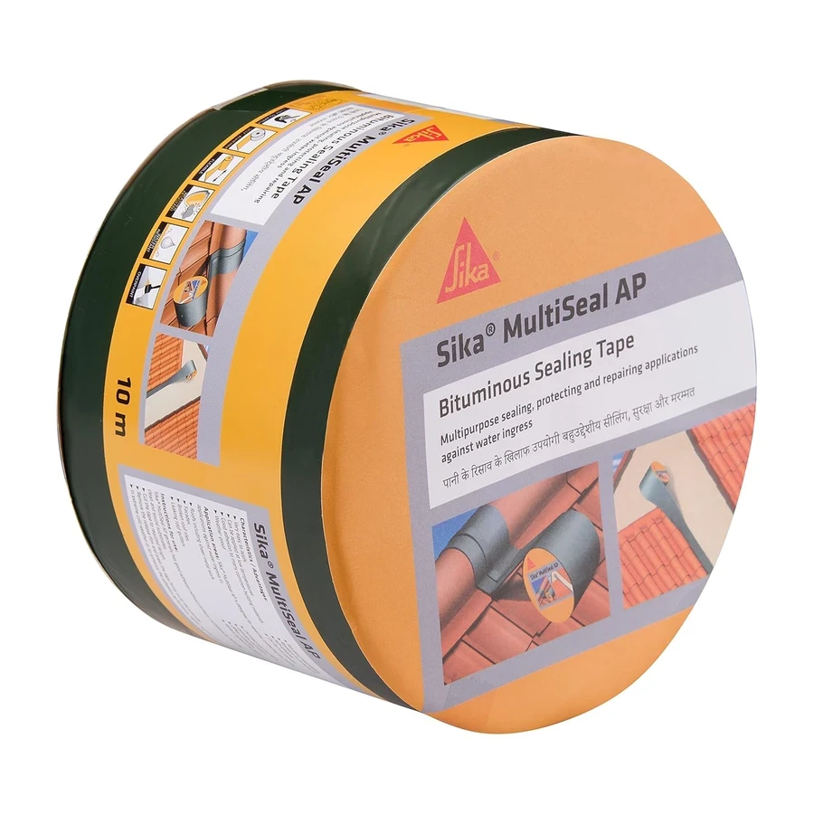 Sika Multiseal AP Self Adhesive Sealing Tape 10m x 100mm 724826 | Bituminous Waterproof Repair | Multi Surface Compatibility | Grey