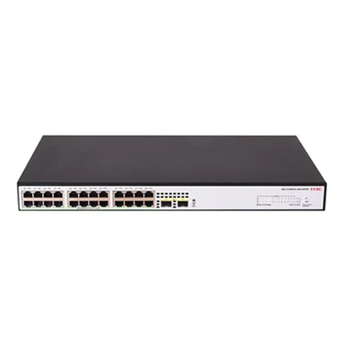 H3C S1600V2-HPWR Series Web Managed Gigabit PoE+ Access Switches (6P / 10P / 18P / 26P / 26S) | 4 to 24 PoE+ Ports up to 370W Budget with SFP/10G SFP+ Uplinks & 6kV Surge | H3C S1600V2-HPWR Series