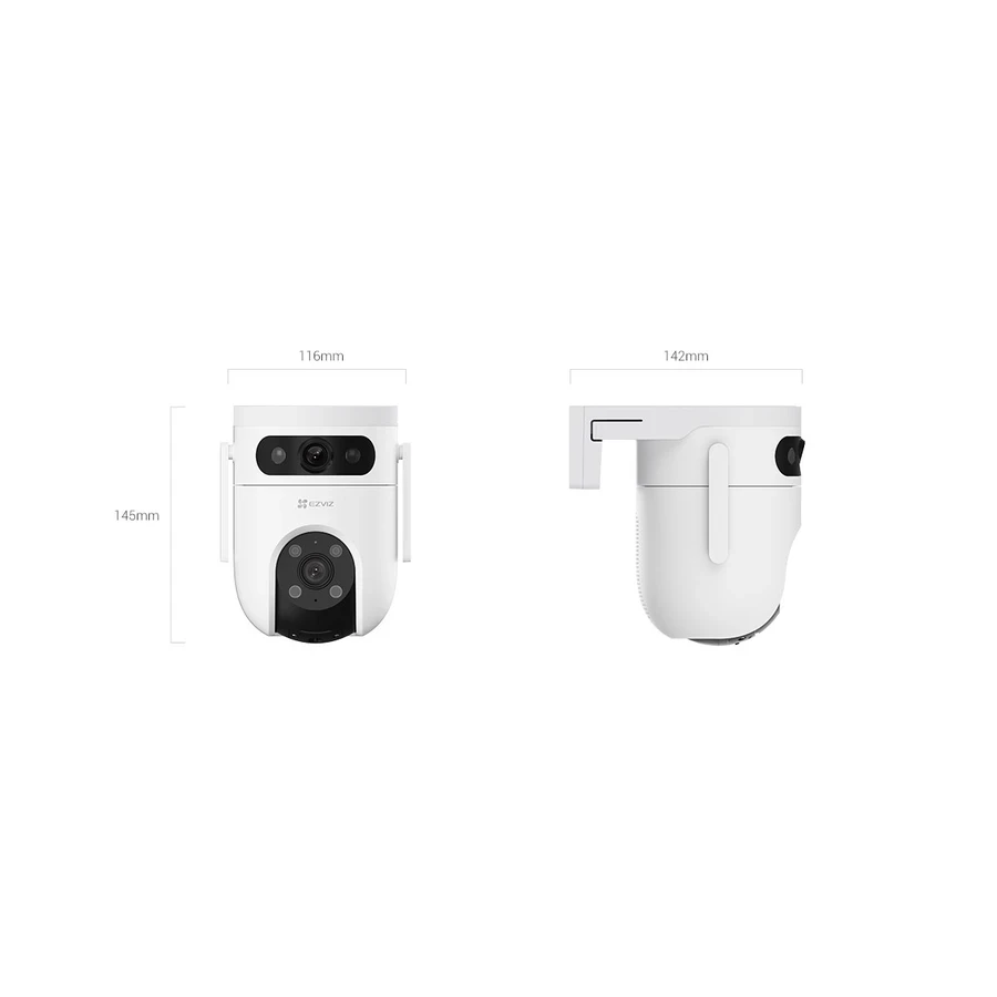 EZVIZ H9c Dual-Lens 5MP Camera 426 - 360° Pan/Tilt, Ultra HD, AI Human/Vehicle Tracking, Dual-View Monitoring