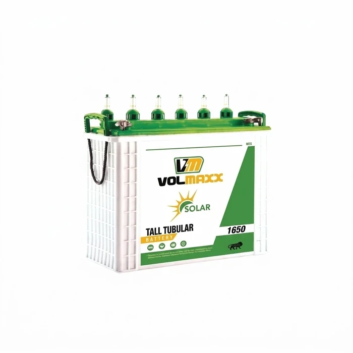 VOLMAXX VSL Series Tubular Solar Inverter Battery | 100Ah / 150Ah / 165Ah / 200Ah 12V C10 Deep Cycle High Cranking Power Backup (36+24 Month Warranty)