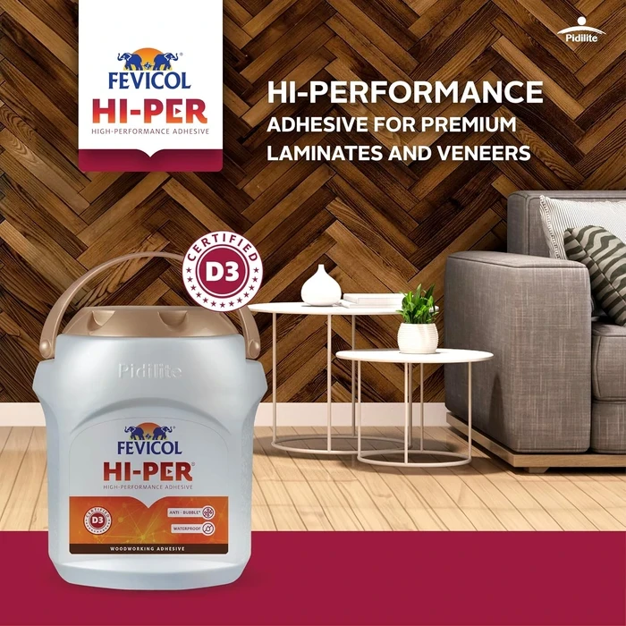 Pidilite Fevicol Hi-Per White Adhesive | Anti-Bubble Performance Logic | 500g - 10kg Tier