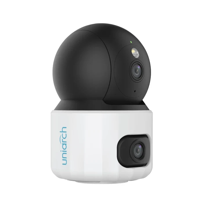 Uniarch Dual-Lens 360° Indoor Wi-Fi PT Security Camera (3MP+3MP / 5MP+5MP) with Panorama & Detail Tracking, AI Detection & 512GB MicroSD Support | Model No. UHO-S3S-M33D, UHO-S3S-M55D