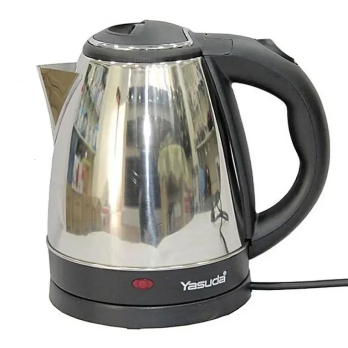 Yasuda 1.8L Stainless Steel Electric Kettle | 1500W Rapid Boiling Circular Heating Plate | FADA Control Anti-Dry Boiling Safety Cut-Off | YS-18A2