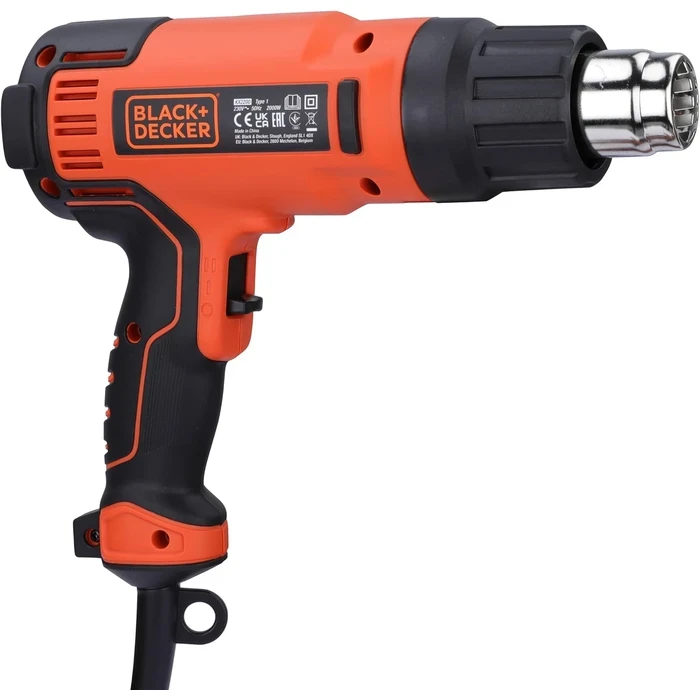 BLACK+DECKER 2000W Heavy-Duty Variable Temperature Heat Gun Kit with 8 Accessories & Scrapers | Dual Airflow Thermal Stripper | KX2200K-QS