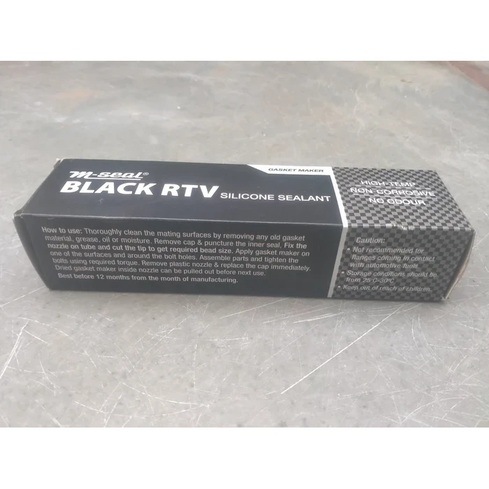 Pidilite M-Seal RTV Black Neutral-Cure Silicone Gasket Maker & Sealant | 25 Gm Tube