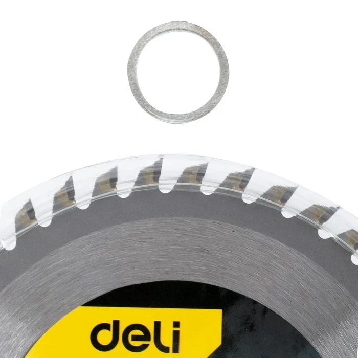 Deli Tools 110mm TCT Circular Saw Blade | 20T Multi-Material Wood, Plastic & Soft Metal Cutting Disc with 20mm to 5/8" Reducer Ring | EDH-MJP110-E1