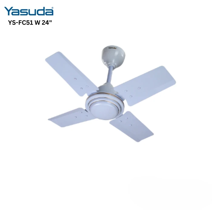 Yasuda YS-FH51 High Speed Ceiling Fan | 36" & 48" Sizes | White & Brown Variations | 100% Copper Motor | 380 RPM