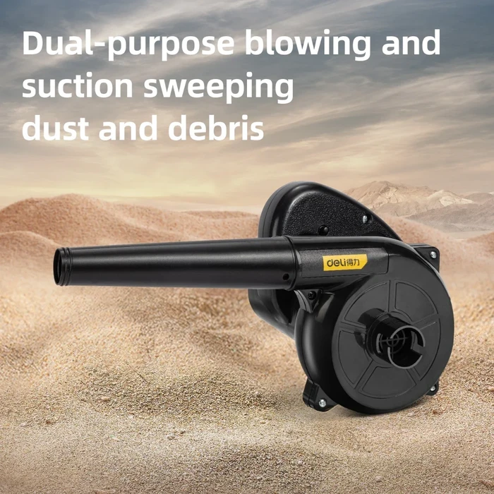 Deli 500W Professional 2-in-1 Dual Function Aspirator Blower | Heavy-Duty 13000rpm Electric Handheld Air Duster & Suction Vacuum with 2.0m³/min Wind Volume | EDL-GF03-E1