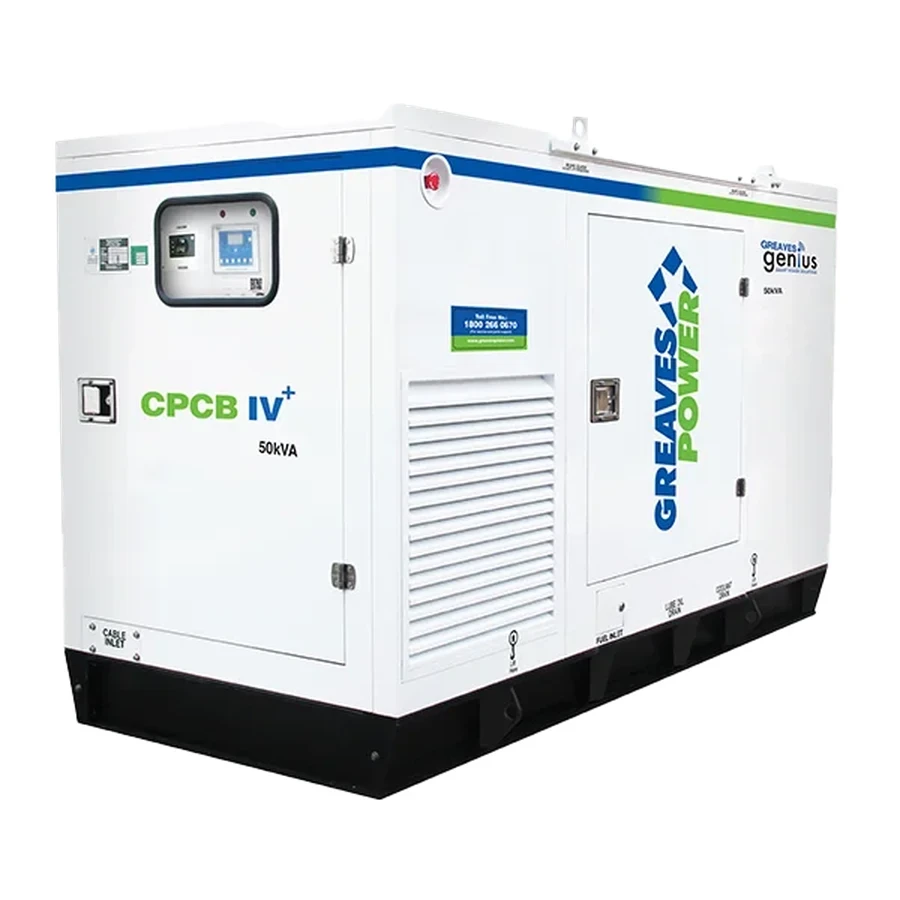 Greaves Prime Diesel Generator | 40 kVA to 100 kVA | Three Phase | Stamford Alternator | Acoustic Enclosure