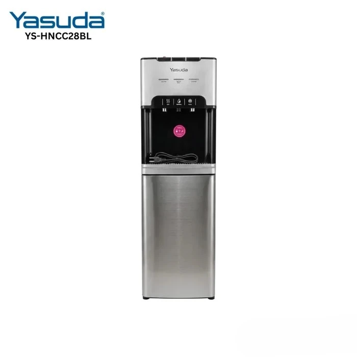 Yasuda 28L Hot Normal and Cool Bottom Loading Water Dispenser | Heavy Duty Compressor Cooling & SS Decoration | Push Button Control Child Lock Safety ABS Body | YS-HNCC28BL