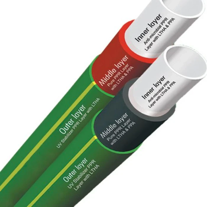 ITPF 3-Layer Advanced Commercial PPR Pipes & Fittings | 32mm to 110mm UV Stabilized Anti-Microbial 50-Year Hot & Cold Water Mainline Piping System