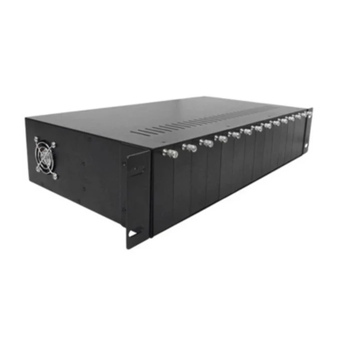 Digicom DG-81/4-2A Media Converter Rack Chassis | 14-Slot Modular Logic | Industrial Grade 19-Inch Mount | ISP & Enterprise Ready