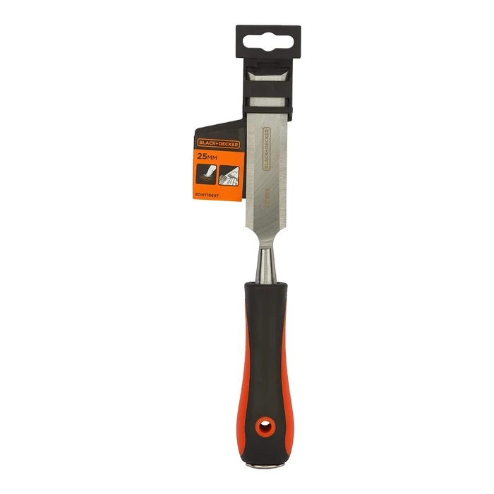 BLACK+DECKER 3-Piece High-Carbon Steel Bevel-Edge Wood Chisel Set (12mm, 18mm, 25mm) | Wooden Handle Joinery & Mortising Carpentry Kit | BDHT16695 / BDHT16696 / BDHT16697
