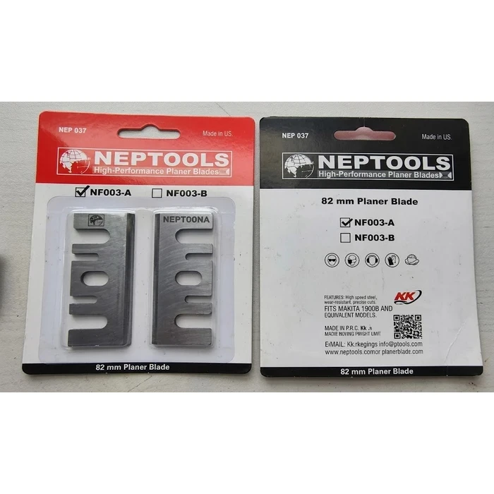 NEPTOOLS 82mm HSS Electric Planer Blade | 82x28x3mm High-Speed Steel Resharpenable Single Edge Hitachi Type Knife INPB 82-HSS