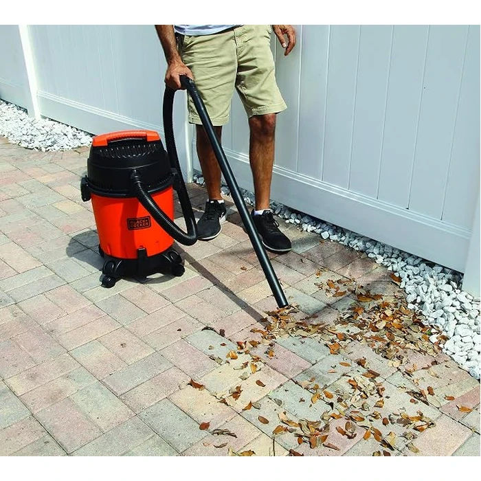 BLACK+DECKER 20-Litre Heavy-Duty Wet & Dry Canister Vacuum Cleaner with Blower Function | High-Suction Cartridge Filter & Multi-Surface Wheels | WDBD20-B5