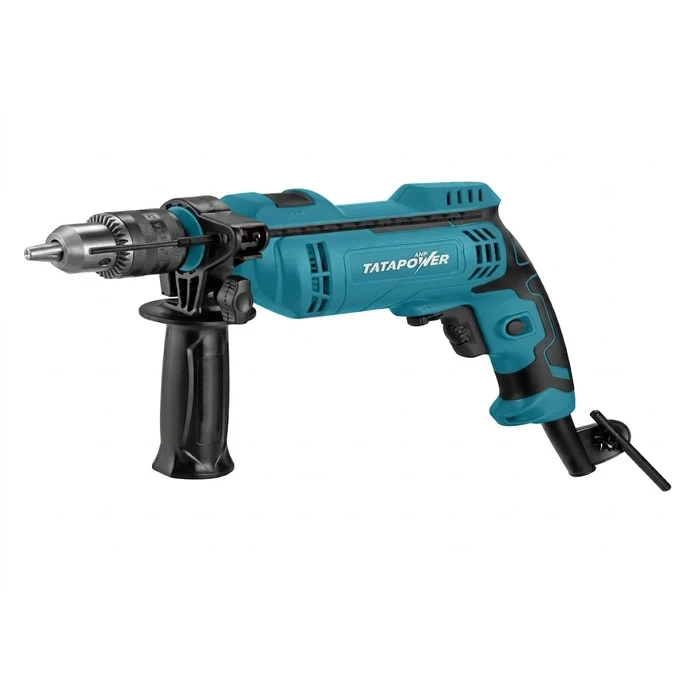 TATA POWER 13mm 850W Corded Heavy-Duty Electric Impact Drill | 3300 RPM Variable Speed Masonry & Metal Drill Machine | INID0850