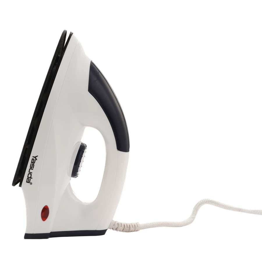 Yasuda 1000W Portable Dry Iron | Premium Nonstick Coated Soleplate & Adjustable Thermostat Control | Automated Overheat Safety Protection with 1.5m 3-Pin Cable | YS-209G