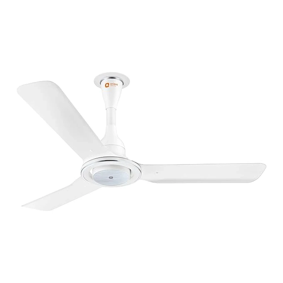 Orient iFloat Ceiling Fan 35 Watts | 215 CMM Airflow | Ultra-Quiet 11dB | Remote Controlled | Aluminium Blades | Lakeside Brown & White