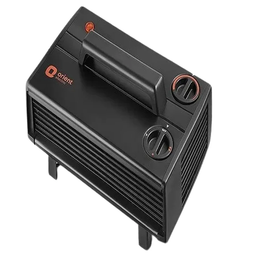 Orient Zenvo Heat Convector 1200W Room Heater - Black, Fast Instant Heating, 3 Heat Settings 1200W, Tip-Over and Overheat Protection, ISI Certified, 230V