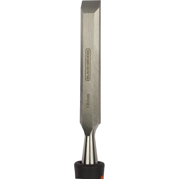 BLACK+DECKER 3-Piece High-Carbon Steel Bevel-Edge Wood Chisel Set (12mm, 18mm, 25mm) | Wooden Handle Joinery & Mortising Carpentry Kit | BDHT16695 / BDHT16696 / BDHT16697