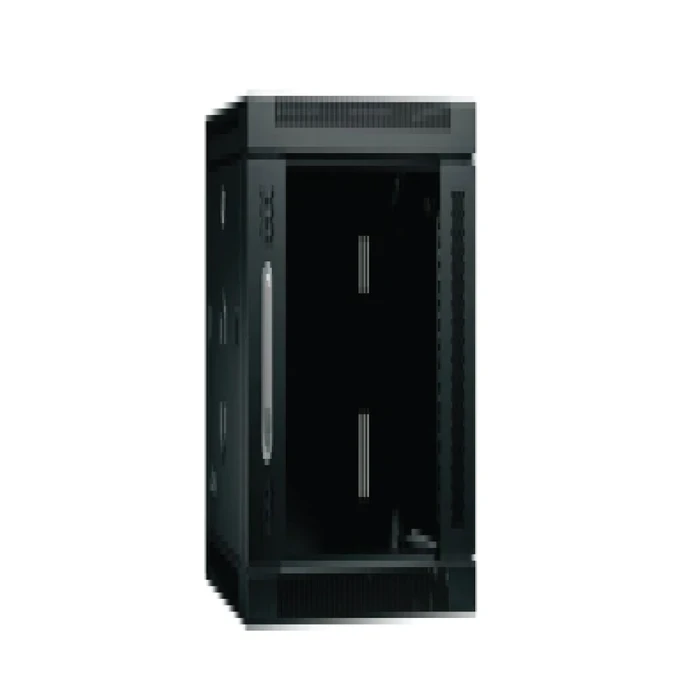 Ziasys 27U Stand Alone Floor Mount Server Rack Cabinet with Lockable Toughened Glass Door & Welded CRCA Steel Frame (200 Kg Load) - Z-RCSA27U/600