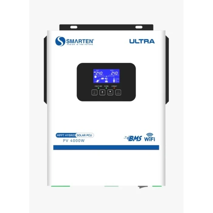 Smarten Ultra Series 4kW (4000W) 24V Pure Sine Wave On-Grid & Off-Grid Solar Hybrid Inverter with 99.5% MPPT, 350V Voc & 140A Smart Charger | ULTRA 4000