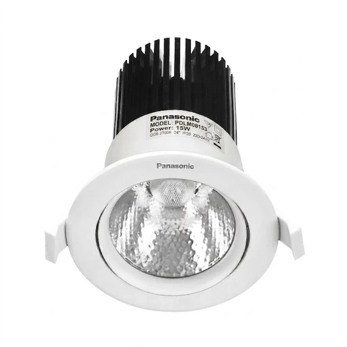 Adjustable Cask COB Recessed LED Downlight (7W, 15W, 25W) | 2.5kV Surge Protected 140-275V Wide Voltage Aluminum Spotlight in Warm & White | PDLM08 Series