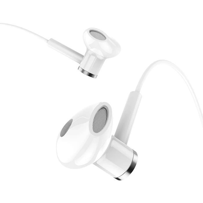 HOCO CANOROUS Universal Wired Earphone with Microphone | 15mm Driver | Black, White Finish | M47
