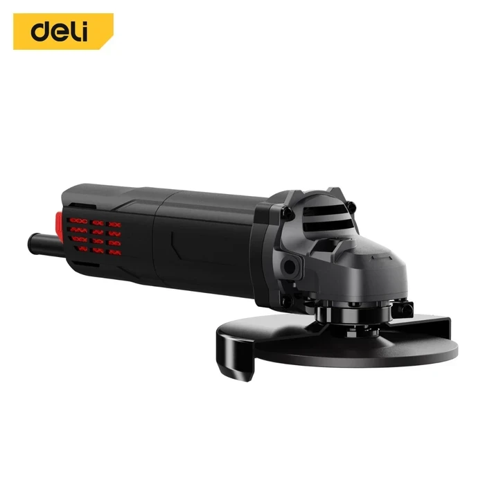 Deli Tools 1150W Heavy Duty 125mm Angle Grinder | 12000 RPM Industrial Ultra Motor with Machined Steel Gears & Triple Guard M14 Spindle | EDE-JM125-1E