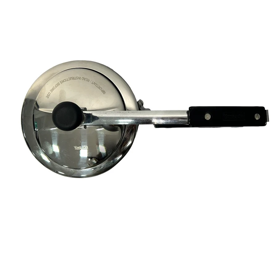 Yasuda Stainless Steel Pressure Cooker | Induction Stove Compatible Bottom Matrix | Multiple Built-in Safety Mechanisms | YS-PSS2 / YS-PSS3 / YS-PSS5