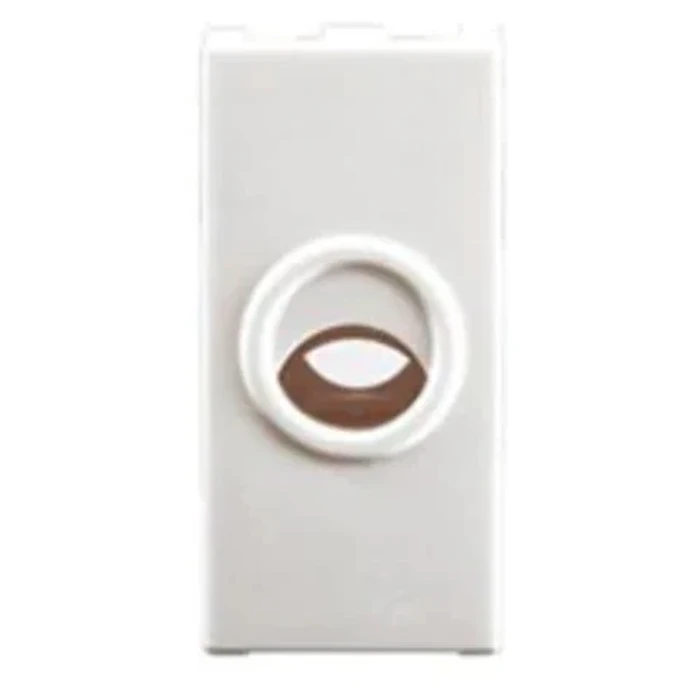 Anchor Roma 66601 Cord Outlet with Grip | Integrated Strain-Relief Logic | 1-Module Modular | Flame Retardant Polycarbonate Shield
