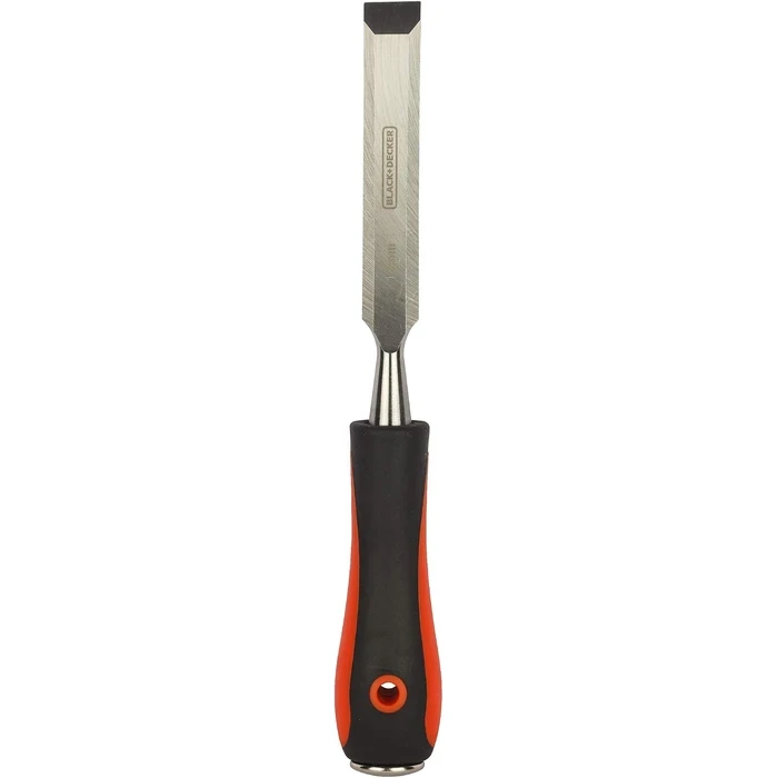 BLACK+DECKER 3-Piece High-Carbon Steel Bevel-Edge Wood Chisel Set (12mm, 18mm, 25mm) | Wooden Handle Joinery & Mortising Carpentry Kit | BDHT16695 / BDHT16696 / BDHT16697