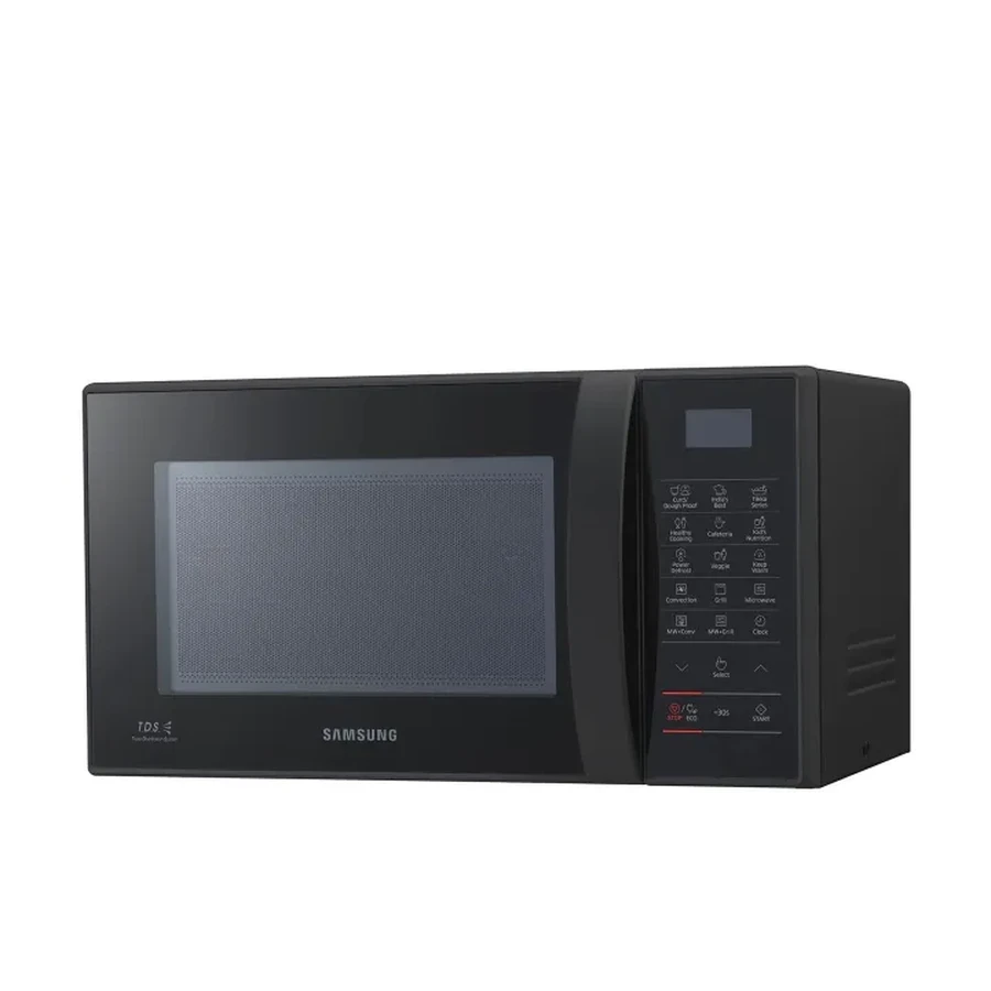 Samsung CE76JD-B1/IM 21L Convection Microwave Oven | Any Time Curd Making | Ceramic Inner Cavity | Triple Distribution System | Fast Defrost