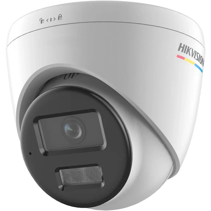 Hikvision 4MP ColorVu Smart Hybrid Light IP Camera | Human & Vehicle Detection H.265+ Fixed Turret Dome CCTV | 120 dB WDR Built-In Microphone 512GB SD Slot | IP67 | DS-2CD1347G2H-LIU
