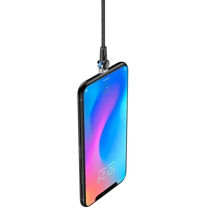 Hoco Magnetic Charging Cable | Rotatable 360-Degree Connectivity Logic | Zinc Alloy & Nylon Matrix | S8