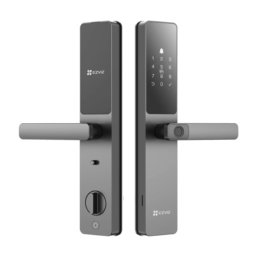 EZVIZ DL05 Smart Fingerprint Wi-Fi Door Lock (7-in-1 Keyless Entry, Aluminum Alloy, Metallic Grey) | CS-DL05-R100-WBCP-GR